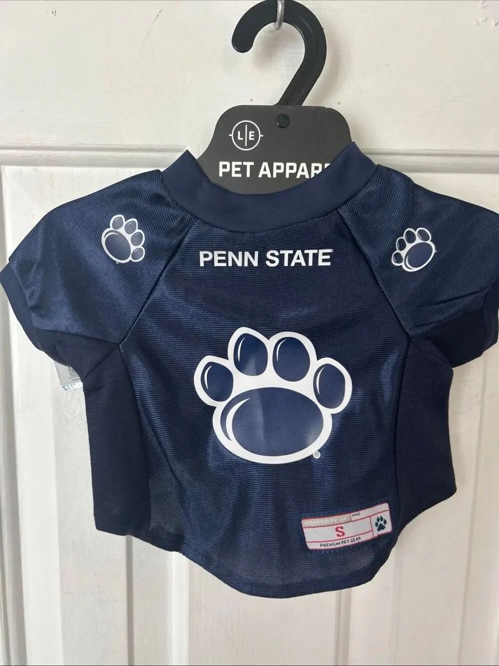 Penn state dog jersey blue size small authentic